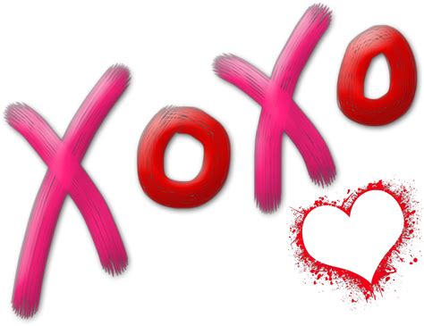 ftestickers text typography xoxo heart sticker by pann70