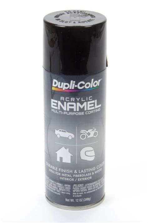 Dupli Colorr Premium Enamel 12 Oz Can Gloss Black Osha Da1600