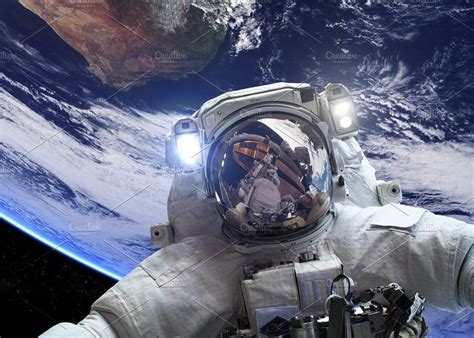 Astronaut In Space By Vadim Sadovski On Creativemarket Nasa Astronauts