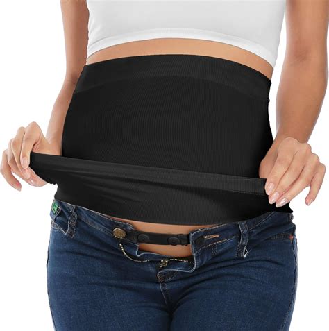Bamboo Belly Band For Pregnancy With 2 Pc Of Waist Extenders For All Stages Of Pregnancy