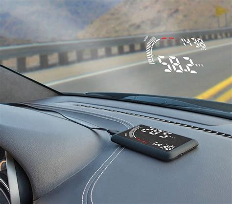 This Car Heads Up Display Reflects Your Speed Onto Your Windshield