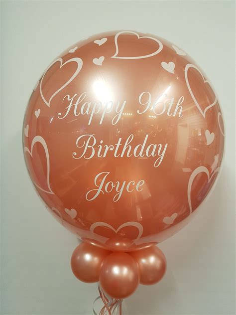 Rose Gold Personalisedballoons Wow 96th Birthday That Definitely