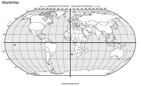 4 Free Printable World Map With Hemisphere Map In Pdf World Map With