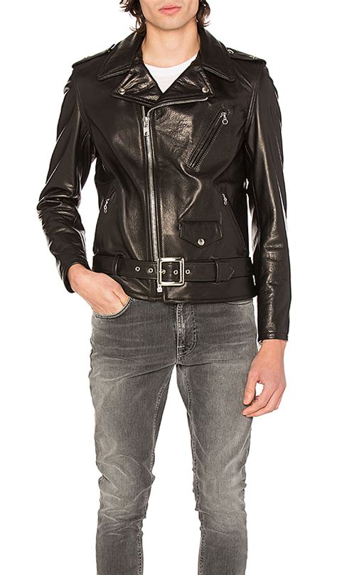 Schott Perfecto Leather Biker Jacket Black Modesens