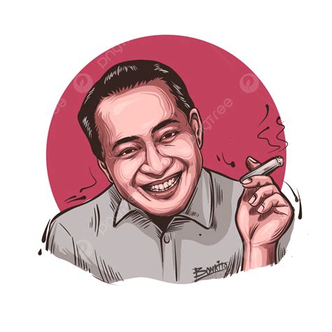 Ilustración De La Cara Ir Soeharto Presidente De La República De