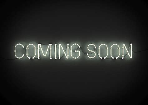 Coming Soon Neon Sign On Dark Background 3d Illustration Golden Law
