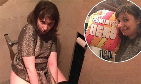 lena dunham shares instagram snap of herself on the toilet