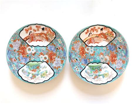 Pair Of Plates Arita Porcelain Marked Fukagawa Sei Catawiki