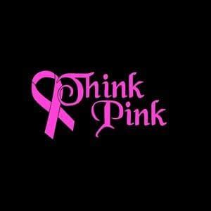 (cnn) when you think about the color pink, you are probably conjuring up images of little girls in pink dresses, with pink toys like barbie or a disney princess in a pretty gown. Think Pink Ribbon Vinyl Decal Stickers
