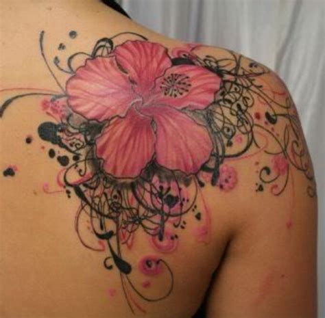 Shoulder Flower Pink Tattoo Tattoomagz › Tattoo Designs Ink Works Body Arts Gallery