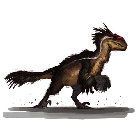 Artstation Jurassic Park Raptors Feathered