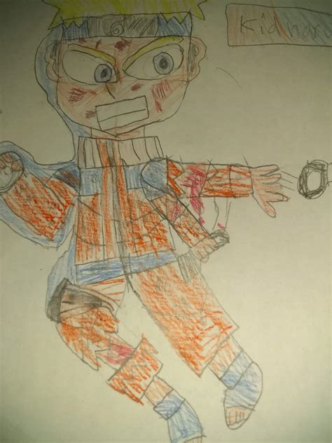 This Is A Drawing Of Kid Naruto I Made Cause I Was Bored Naruto Amino