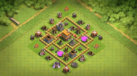 Clash Of Clans Th5 Base Layout - Best TH5 Base TROPHY Base 2018