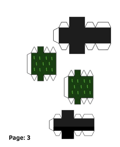 Minecraft Papercraft Netherite Armor Pixel Papercraft Hd Bendable