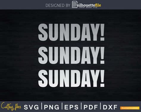 Sunday Sunday Sunday Monster Truck Svg T Shirt Design Silhouettefile