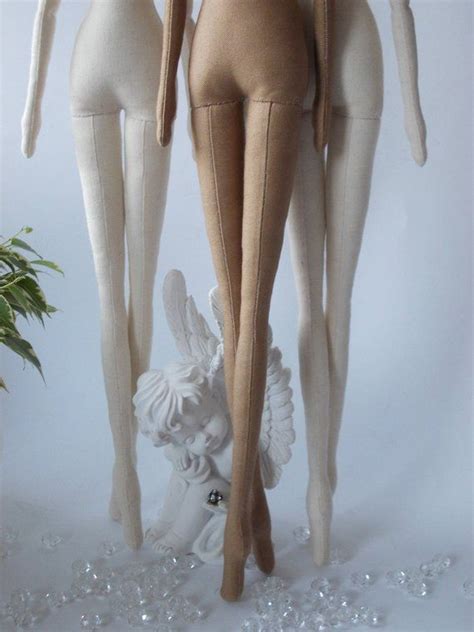 Blank Doll Body For Crafting 17 Brown Cotton Handmade Doll Stuffed Blank Doll Body Cloth
