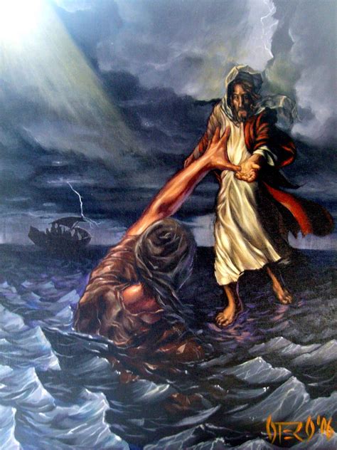 Peters Rescue Bible Artwork Bible Artwork Artwork Jesus