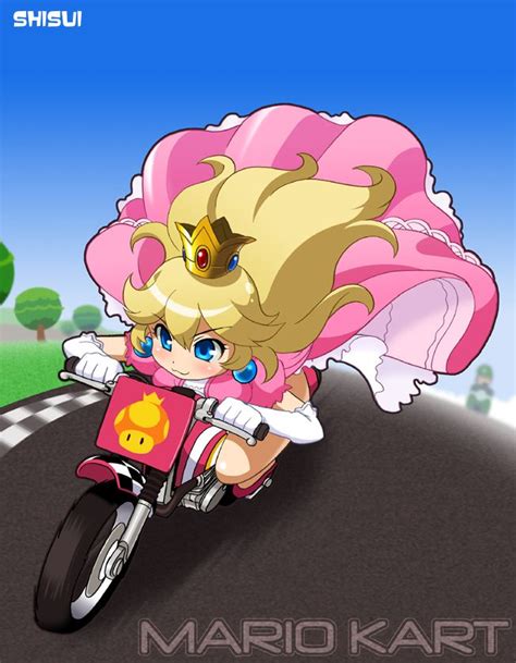 Hot Peach Mario Kart Fan Art Jeux