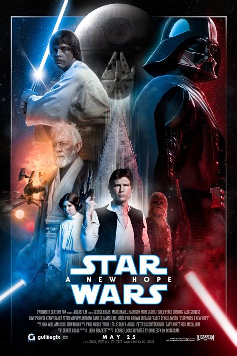 Star Wars A New Hope Poster Redesign Star Wars Poster Star Wars A