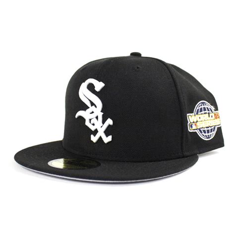 Chicago White Sox New Era Fitted 59fifty Hats 2005 World Series Patch