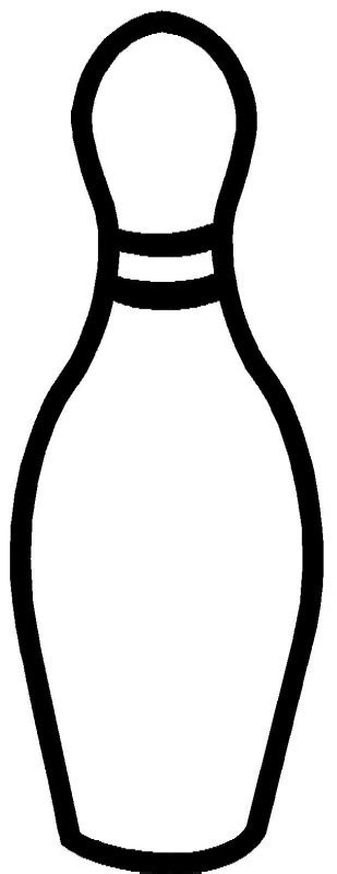 Bowling Pin Outline Clipart Best