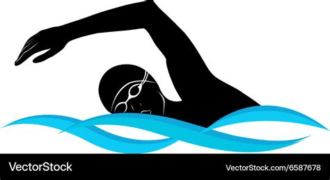 Swimmer Athlete Royalty Free Vector Image Vectorstock