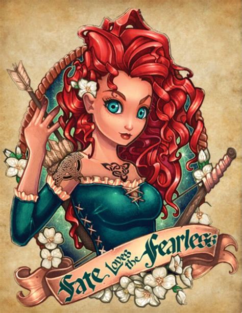 Merida Drawn By Tim Shumate He Put Her On A Green Background All His