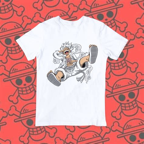 Camiseta One Piece Luffy Gear 5 Unissex Camisa Anime Elo7