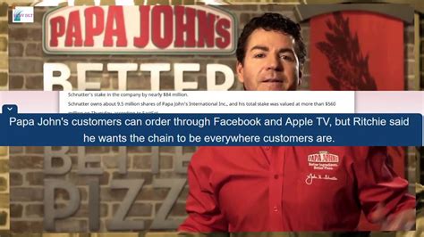 Papa Johns Founder Exiting As Ceo Weeks After Nfl Comments Youtube
