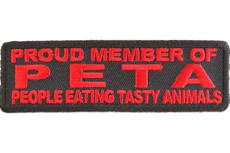 Proud Member Of Peta Patch Funny Patches Thecheapplace