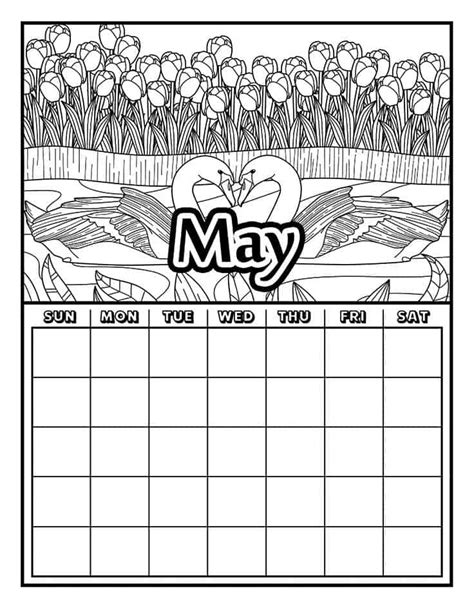 Get Organized In May With Our Free Printable Coloring Planner Sheets