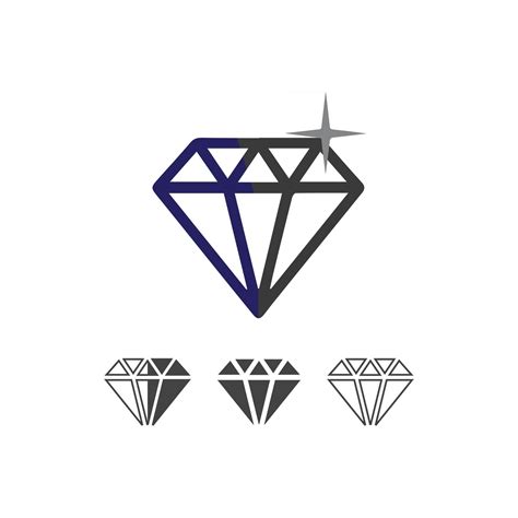 Símbolo De Plantilla De Logotipo Vectorial De Diseño De Diamantes Y