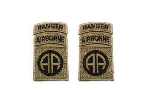 82nd Airborne With Airborne And Ranger Tabs Sewn Together Ocp Patch