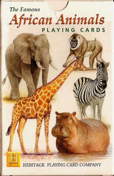 The Famous African Animals Playing Cards