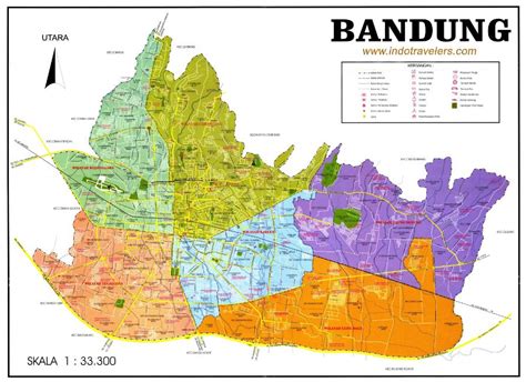 √ Peta Bandung Hd Wilayah Kecamatan Kabupaten And Kota Bandung Lengkap
