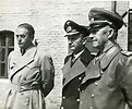 German officials Speer, Dönitz, and Jodl near Flensburg, Germany, 23 ...