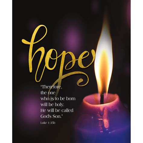 Church Bulletin 11 Advent Candle Hope Scripture Jeremiah