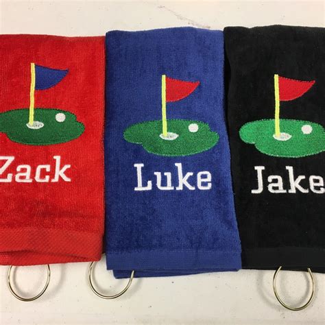 Find out why personalized gifts are always a great choice. Personalized golf towels, lots of color choices. Great ...
