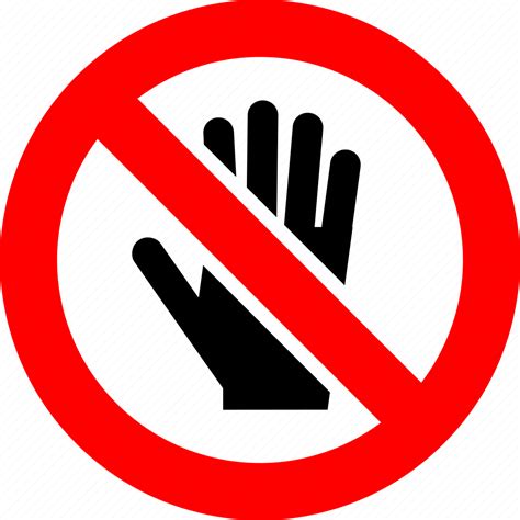 Ban Hand No Access No Entry Prohibition Sign Stop Icon Download