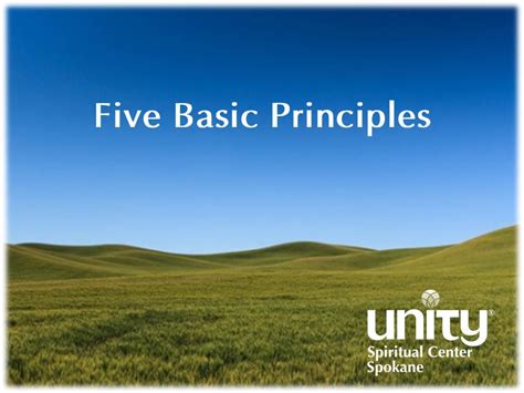 5 Basic Unity Principles Unity Spiritual Center Spokane