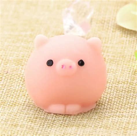 1pc Cute Pig Toy Squishy Kawaii Animal Rubber Pigs Squeeze Anti Stress