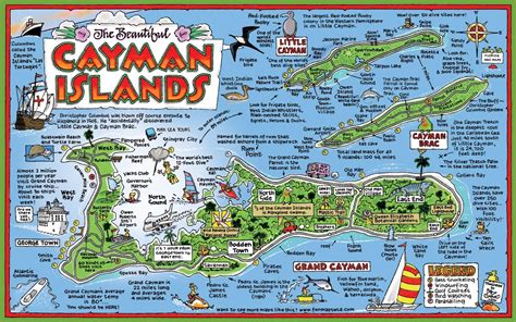 Cayman Islands Tourist Map
