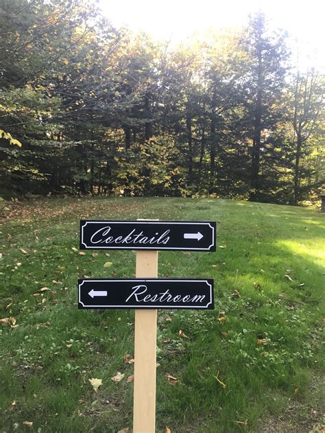 Wedding Directional Sign Double Sided Etsy