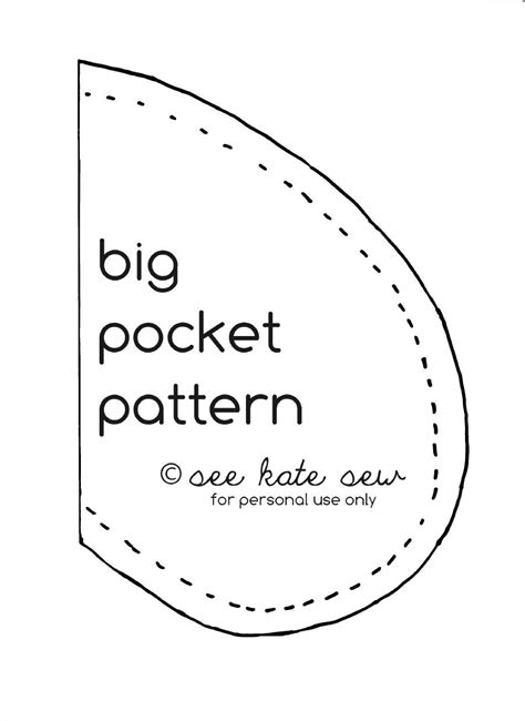 Free Pocket Pattern Template Beauweronika