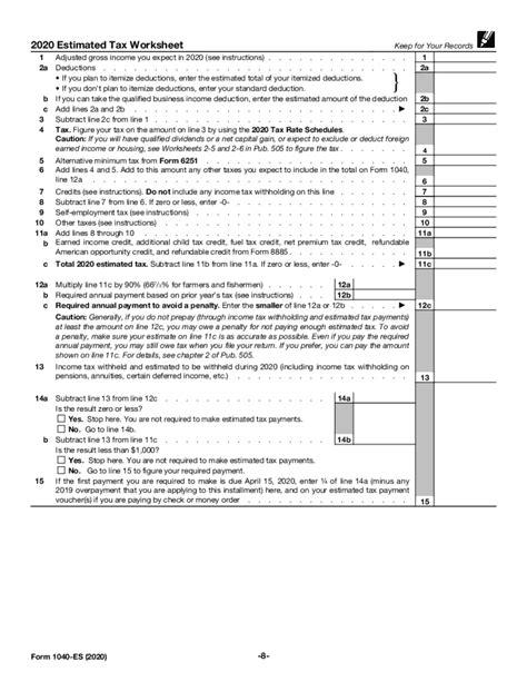 Il 1040 Es 2019 Fill Online Printable Fillable Blank Form 1040