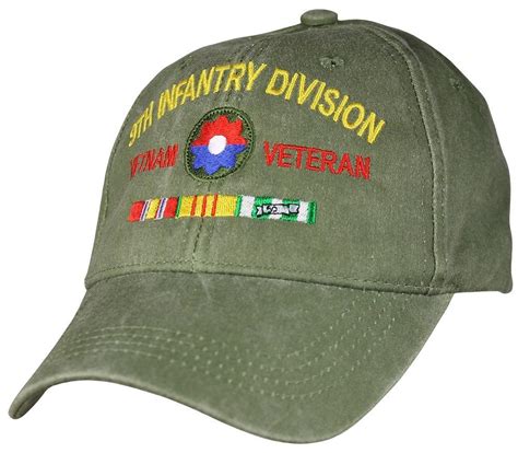 9th Infantry Division Vietnam Veteran Od Green Cap New Vietnam