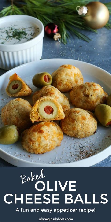 Olive Cheese Balls Easy Baked Recipe A Farmgirls Dabbles Recipe
