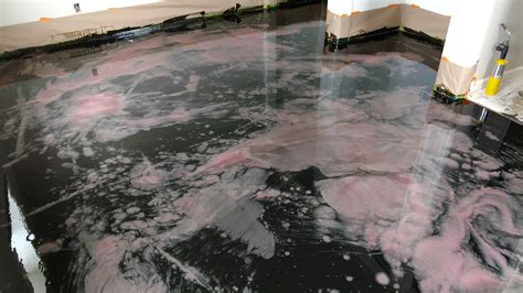 Ruby Metallic Epoxy Floor System Base Coat Eco Advantage Painting