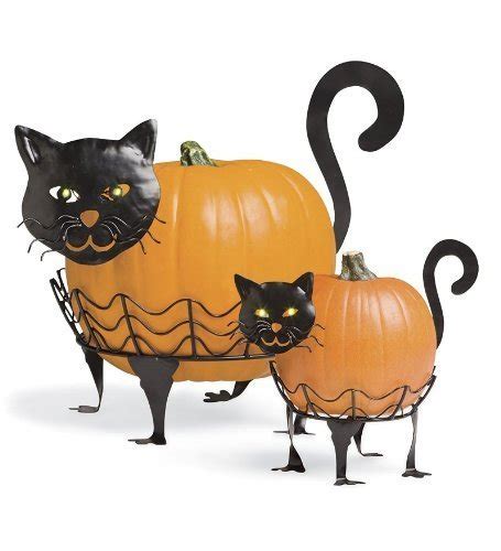 Plow And Hearth 87678 Cat Halloween Decoration 14″ X 10″ X 9″ Black