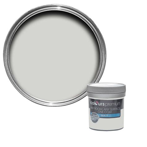 Colours Premium Grey Hints Matt Emulsion Paint 005l Tester Pot